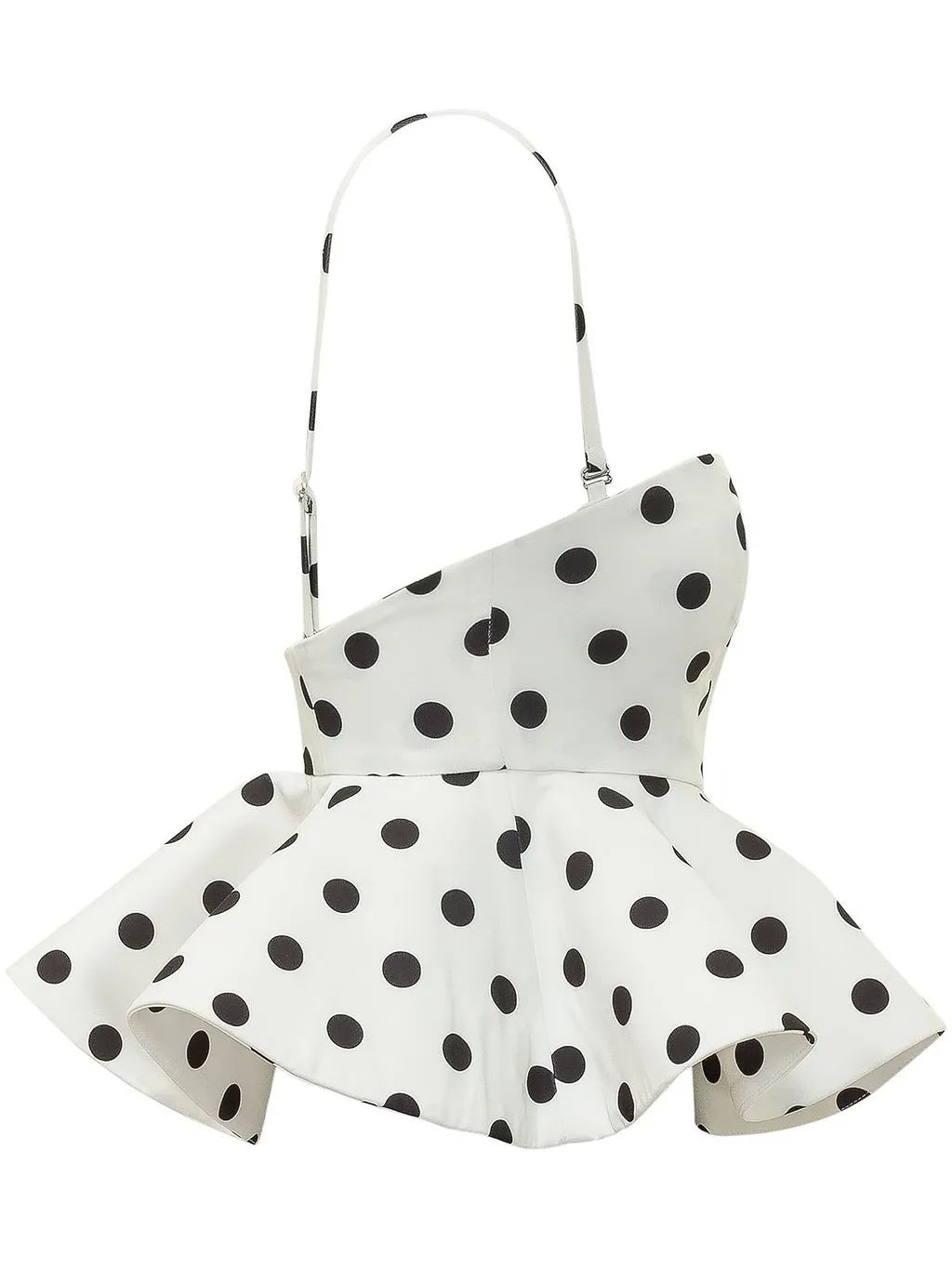 Fiorucci Polka Dot Peplum Top