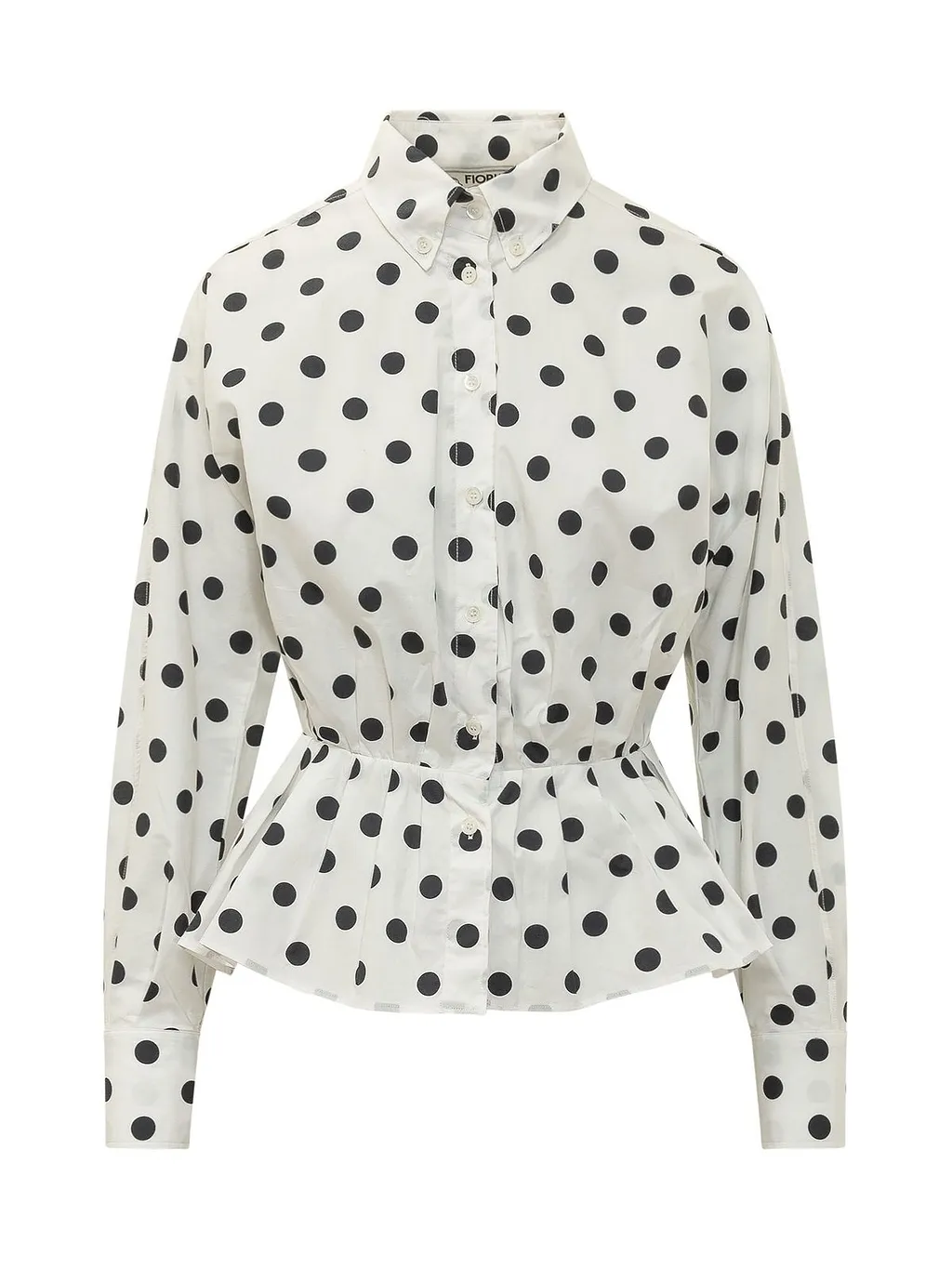 Fiorucci Polka Dot Peplum Shirt