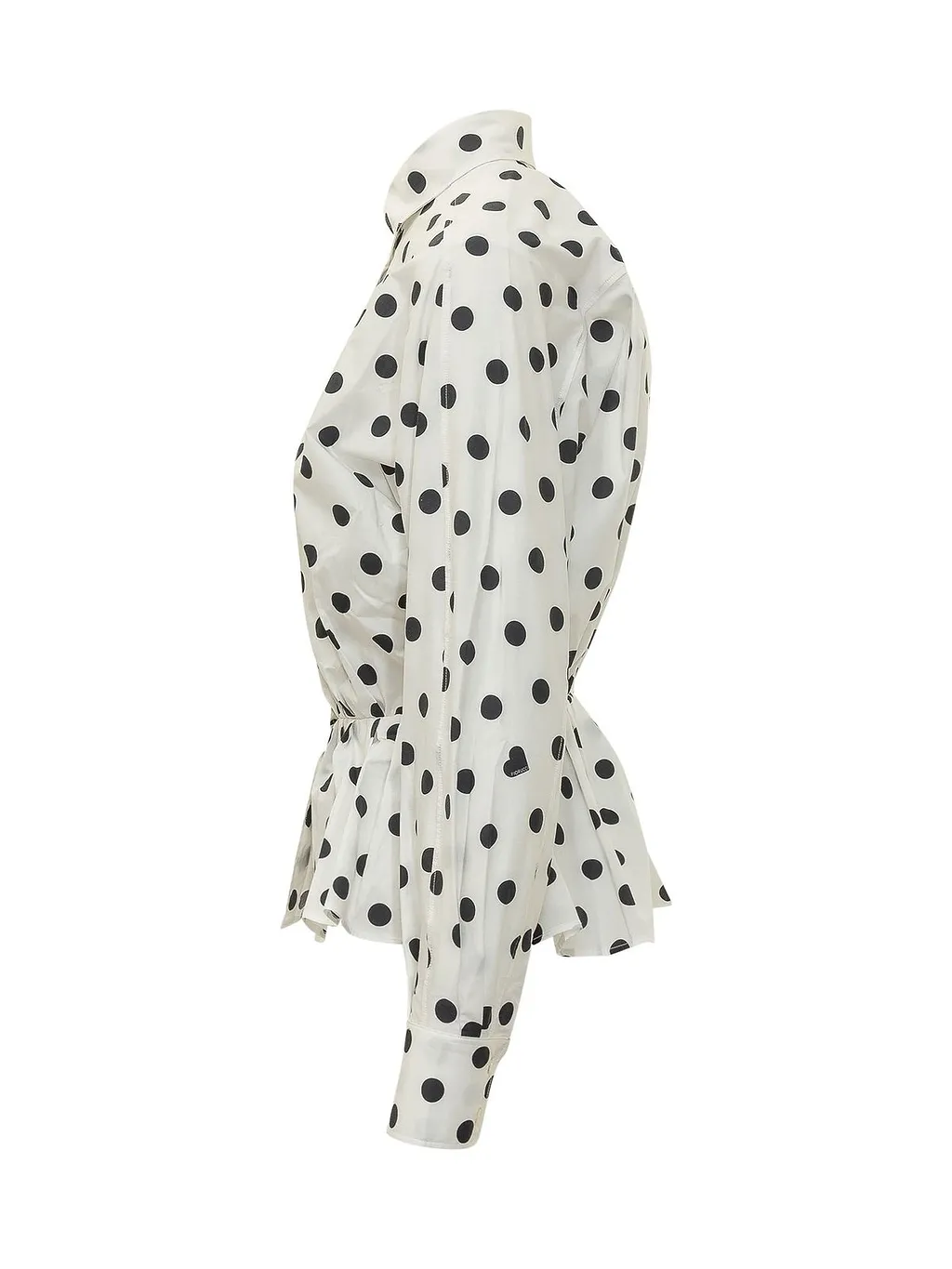 Fiorucci Polka Dot Peplum Shirt
