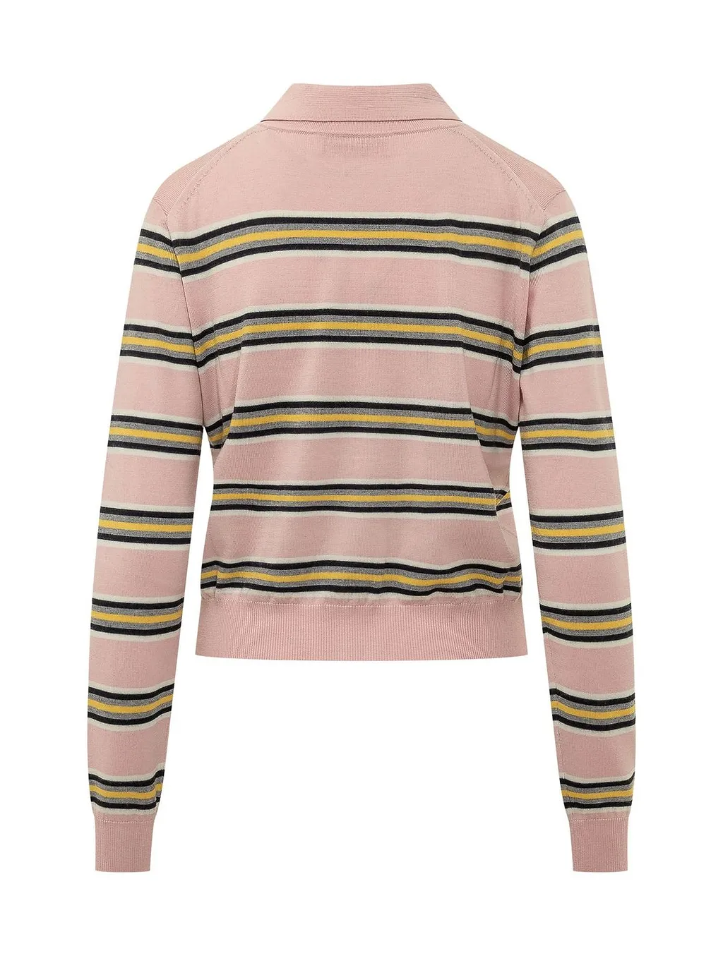 Fiorucci Striped Angel Patch Polo Top