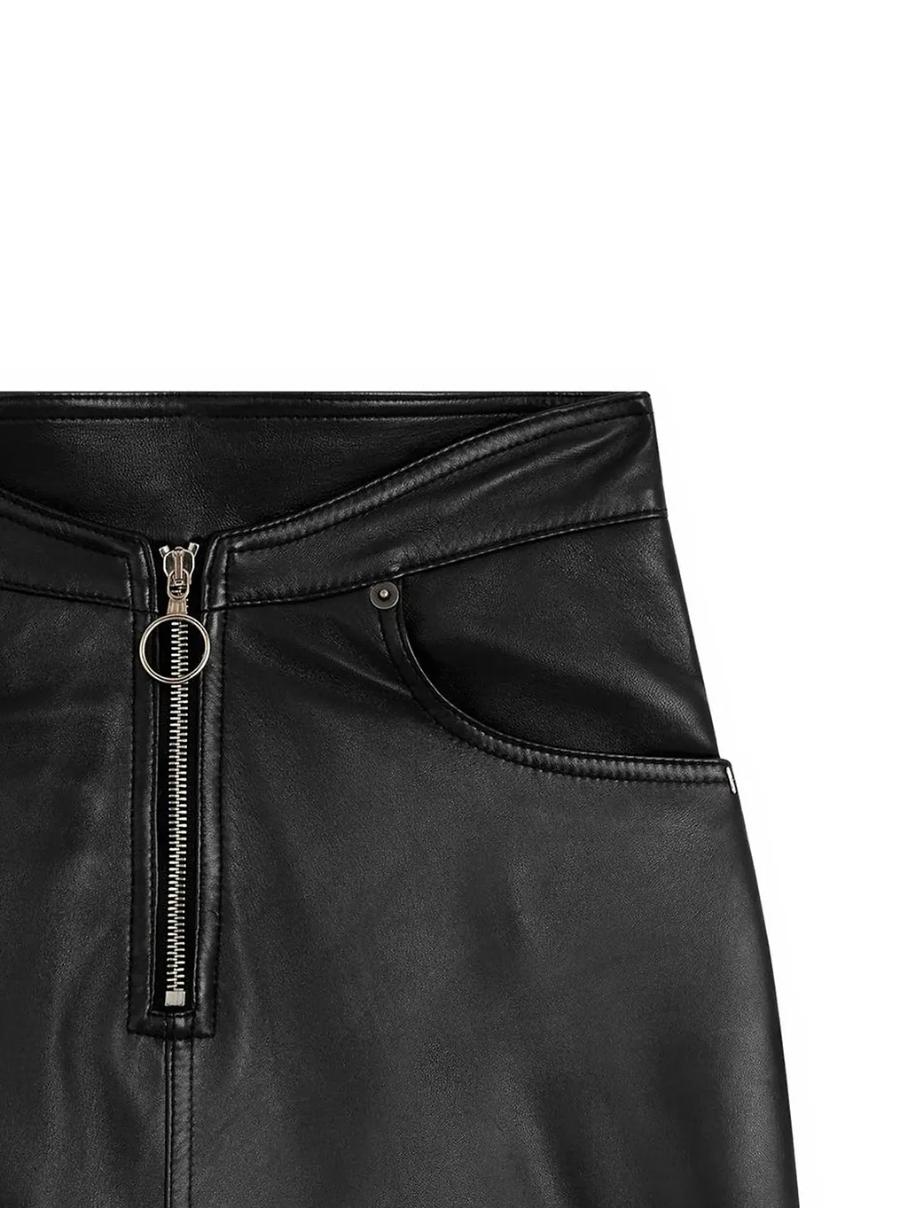 Fiorucci Zip-Front Mini Skirt