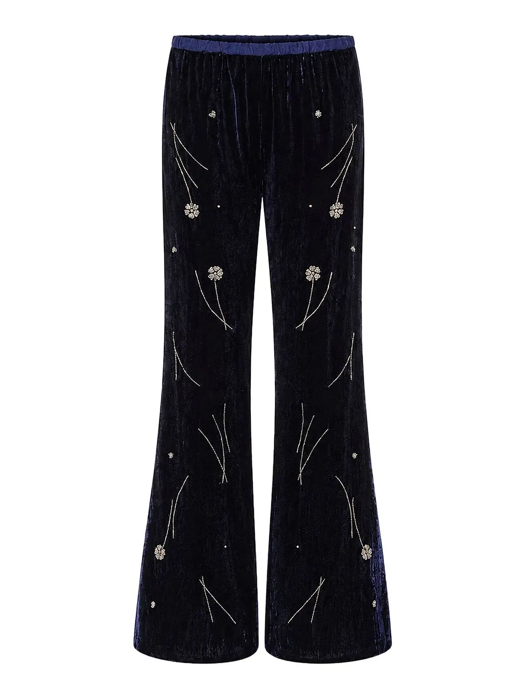 Fleurs D'orient Embroidered Pants