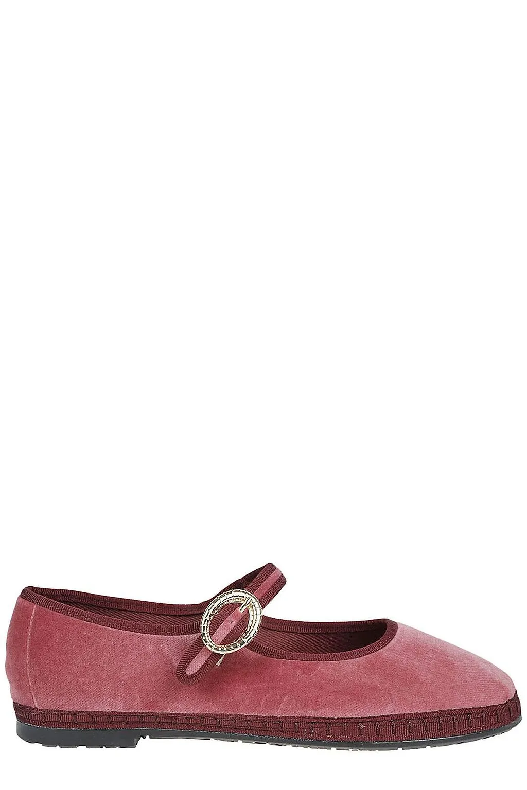 Flabelus Obrien Buckled Mary Jane Flat Shoes