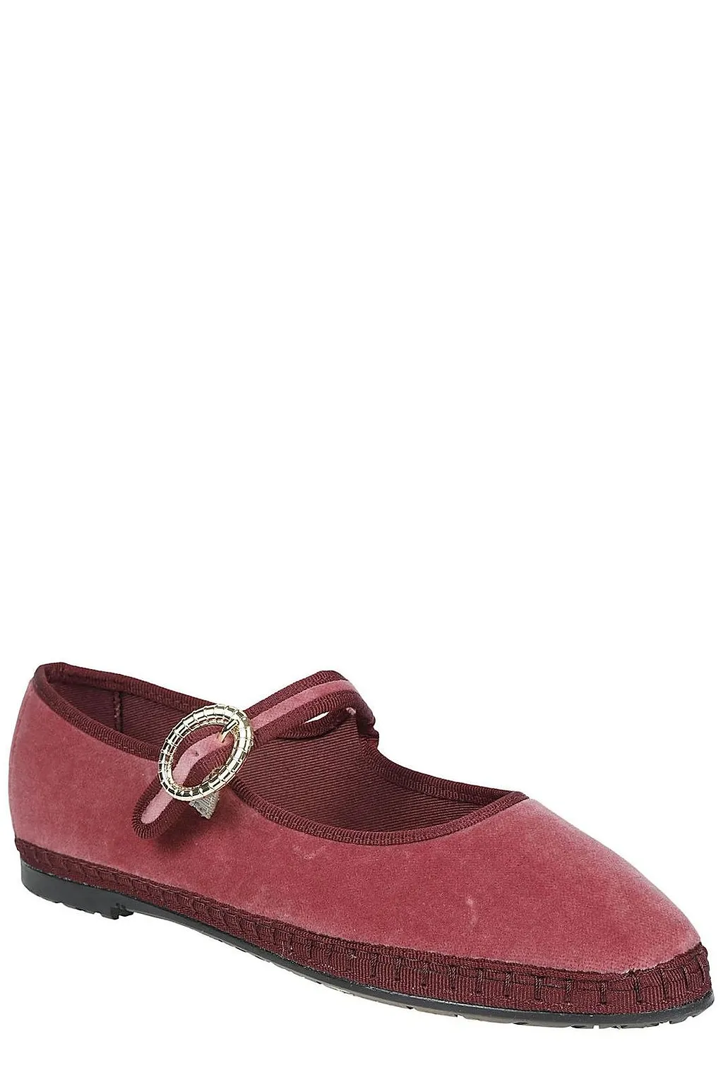 Flabelus Obrien Buckled Mary Jane Flat Shoes