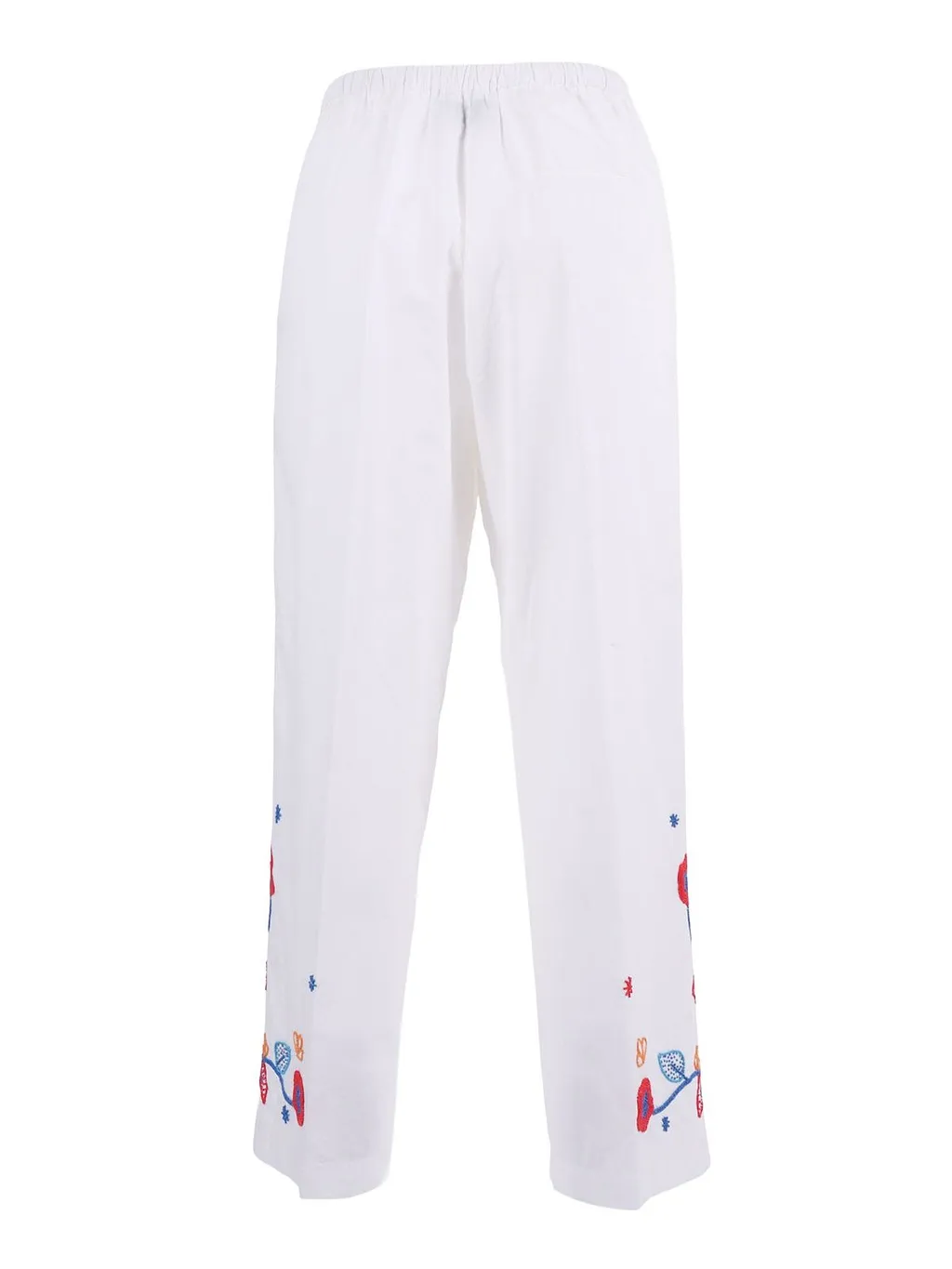 Forte Forte Floral-Embroidered Drawstring Trousers