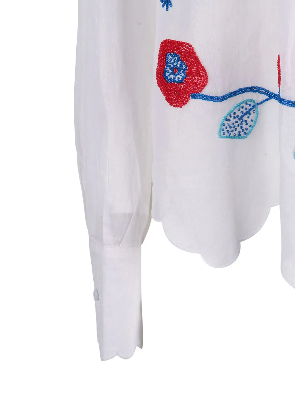 Floral Patterned Button-Up Shirt