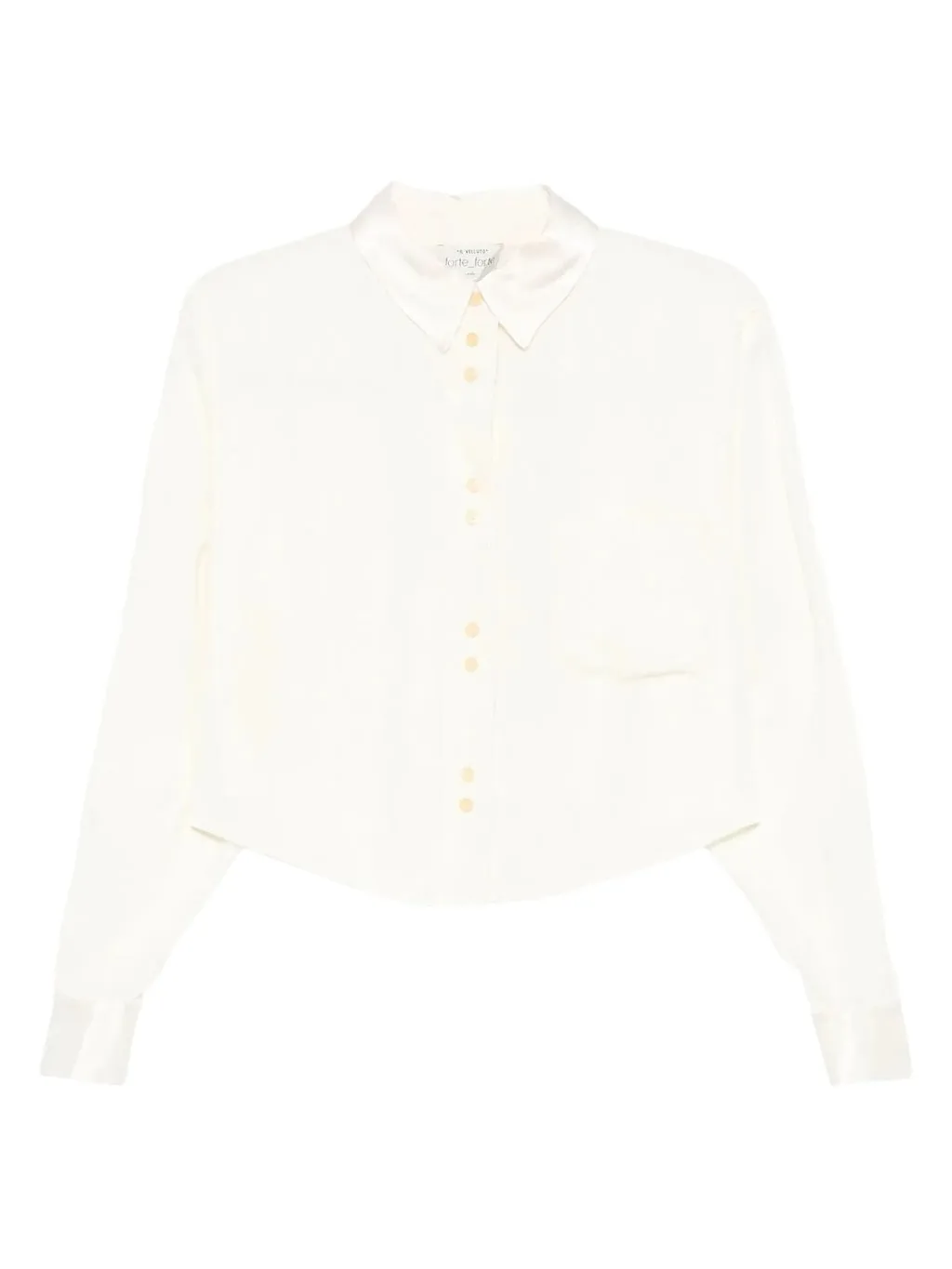 Forte Forte Textured Button-Up Top