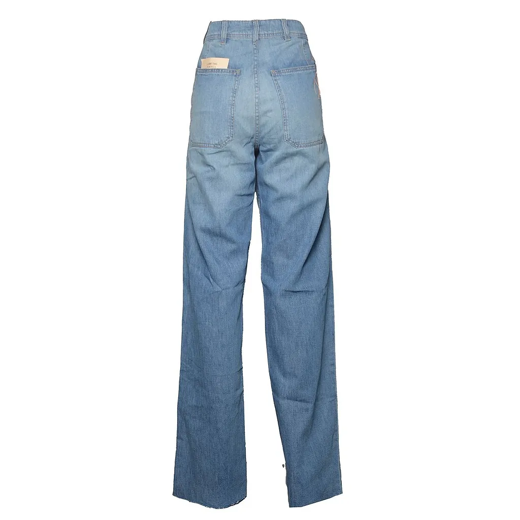 Logo Patch Straight-Leg Jeans