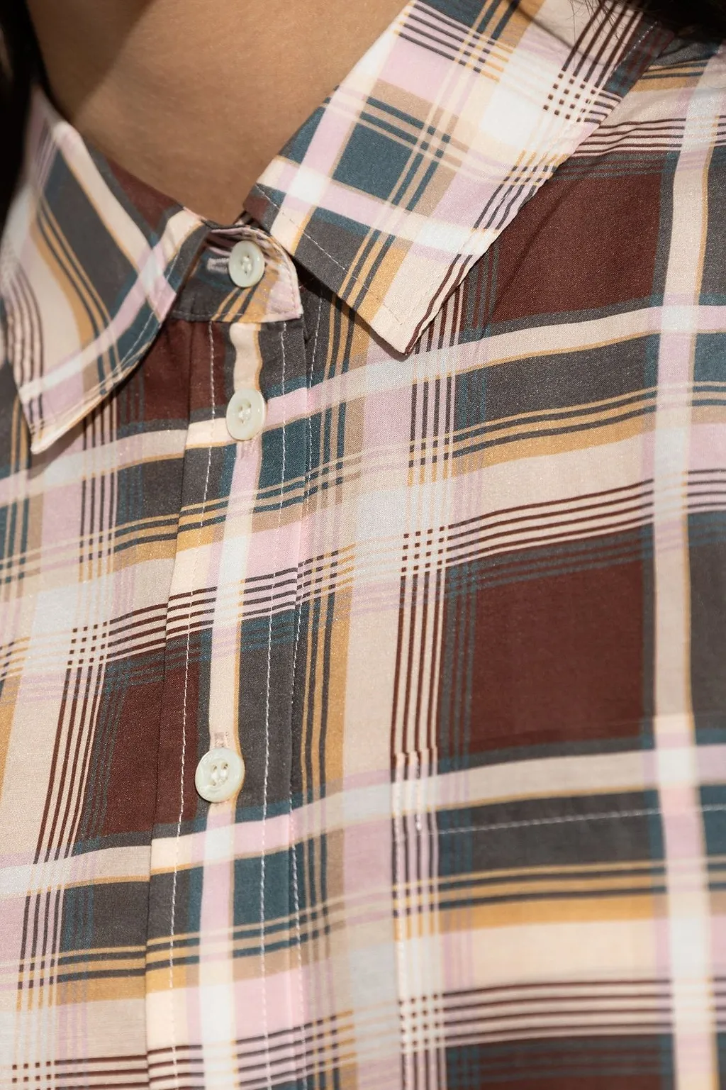 Frame Oversized Checked Shirt