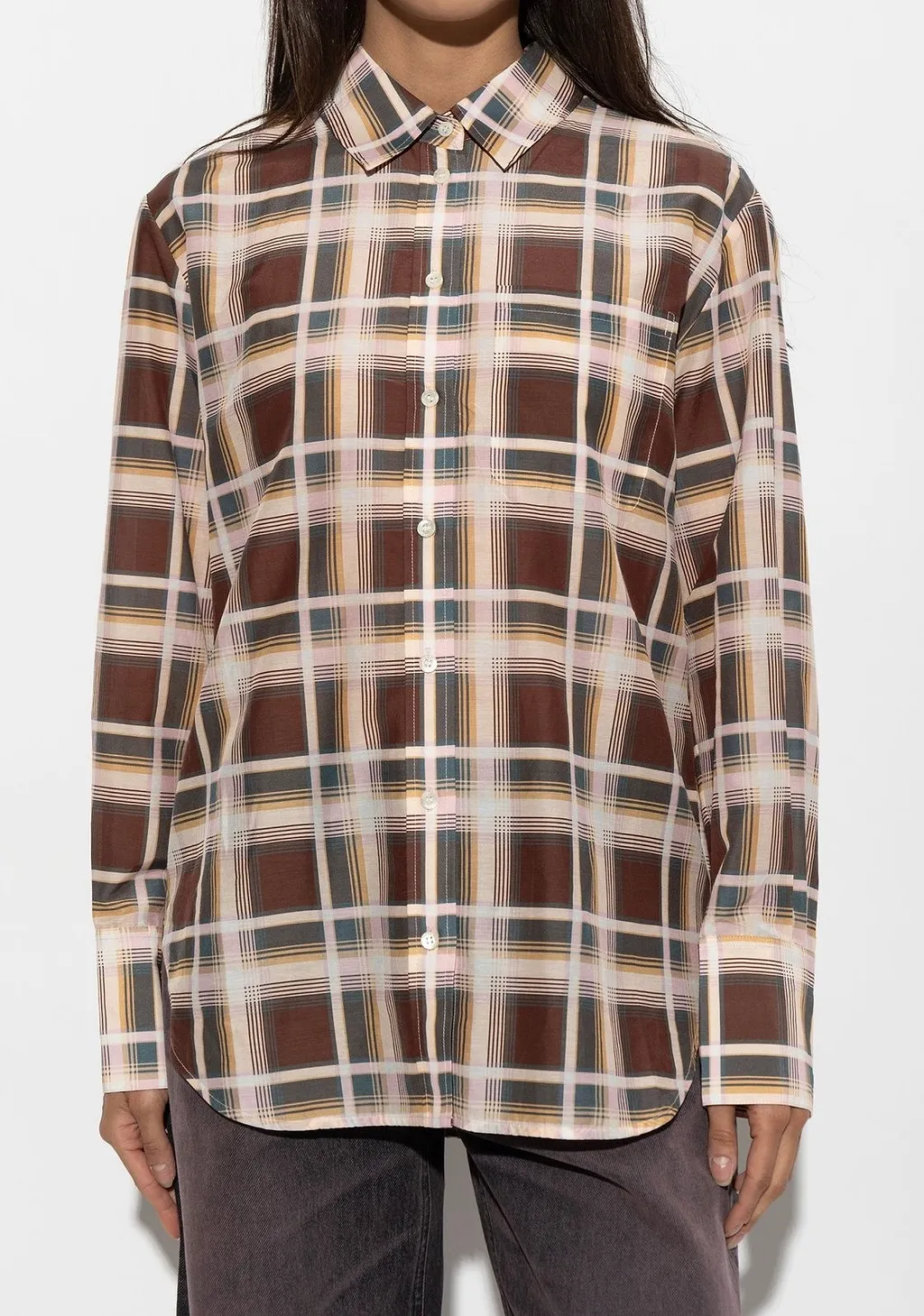 Frame Oversized Checked Shirt