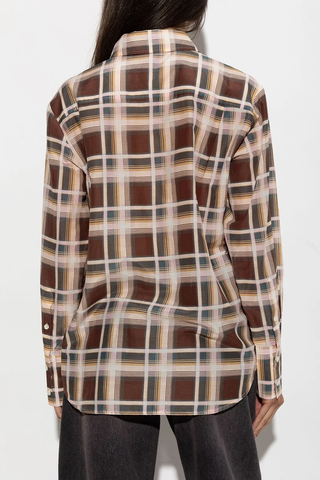 Frame Oversized Checked Shirt