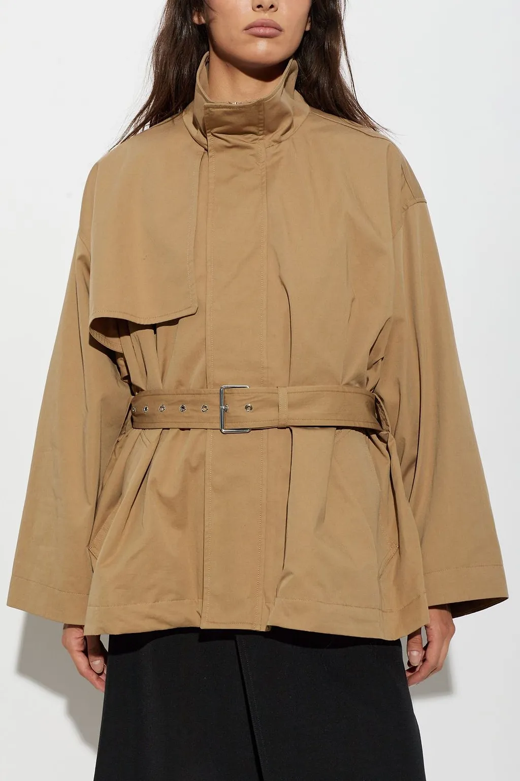Frame Short Belted Trench Coat