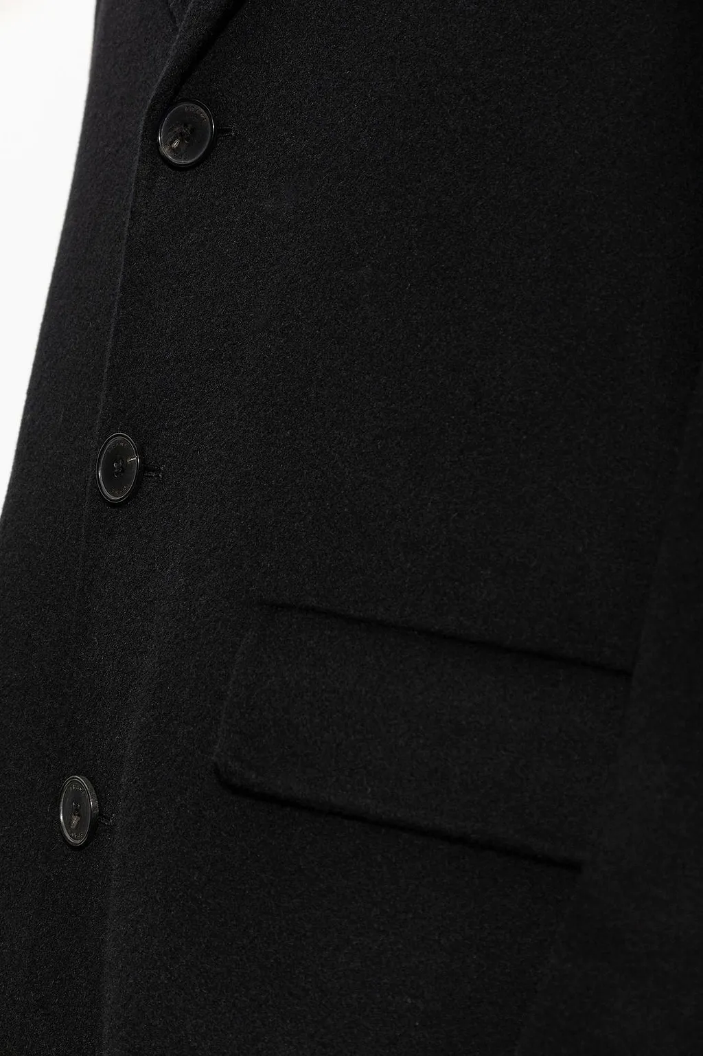 Frame Single-Breasted Wool Coat