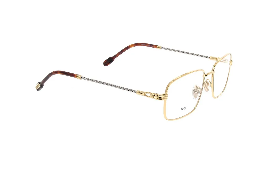 Fred Rectangular Metal Glasses