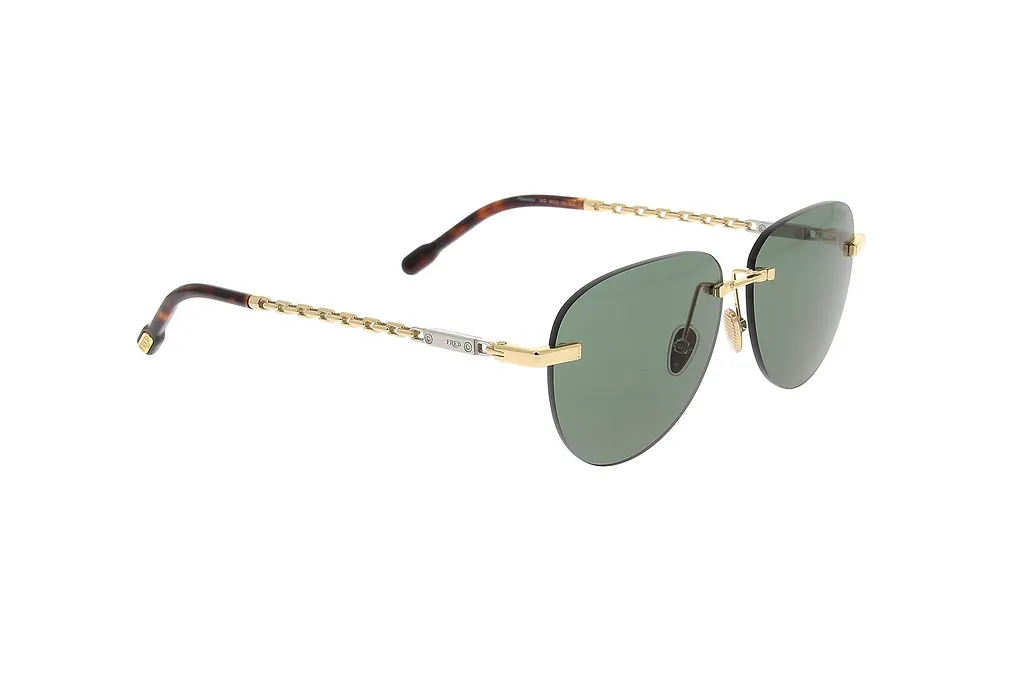 Fred Rimless Frame Sunglasses