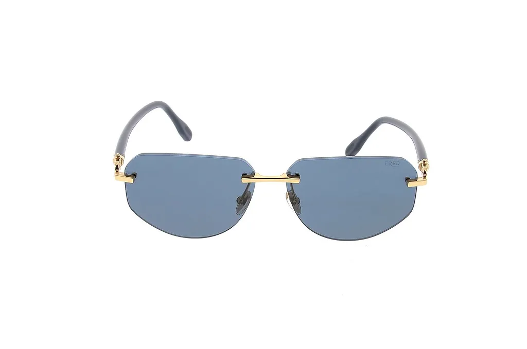 Fred Rimless Geometric Sunglasses
