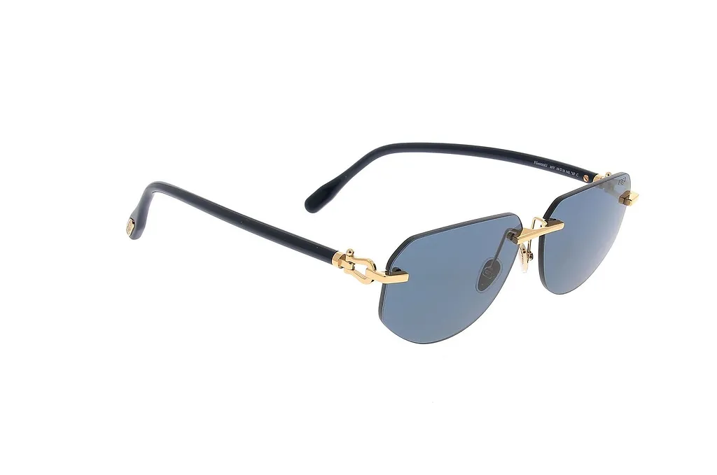 Fred Rimless Geometric Sunglasses