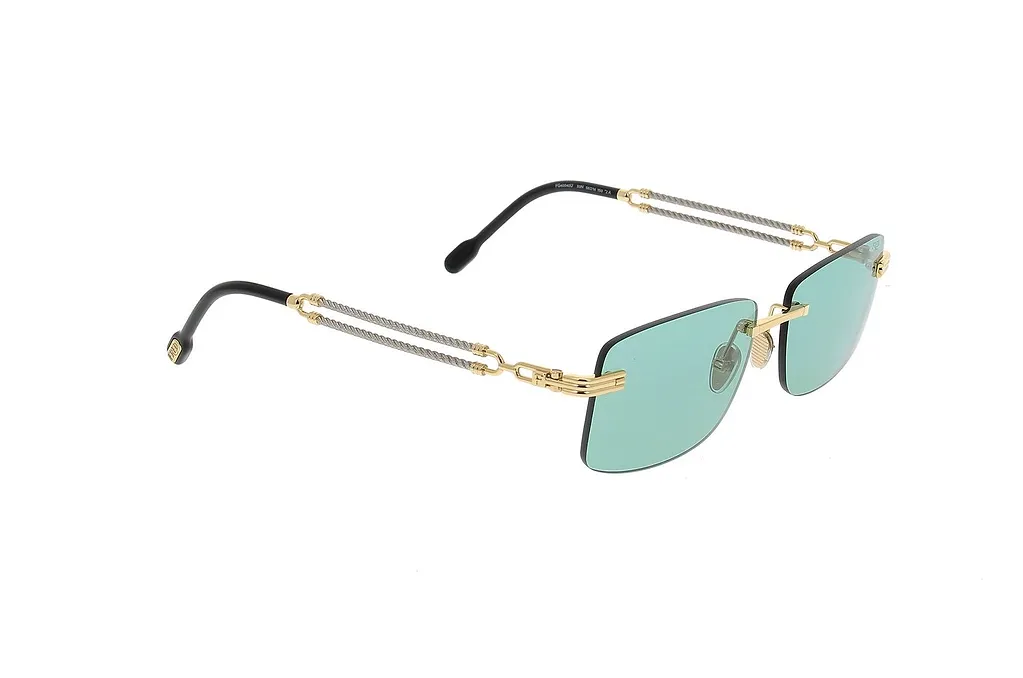 Fred Rimless Rectangular Sunglasses