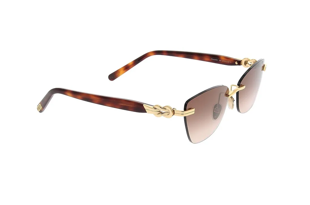 Fred Rimless Knot Detail Sunglasses