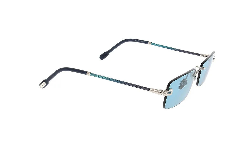 Fred Rimless Rectangular Sunglasses