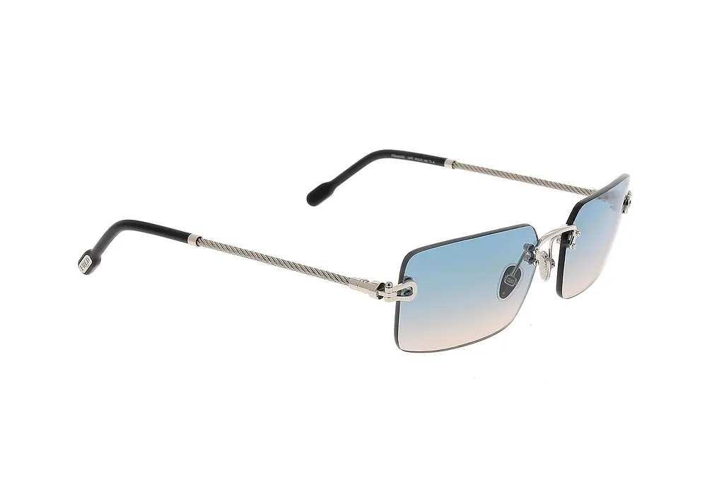 Fred Rimless Rectangular Sunglasses