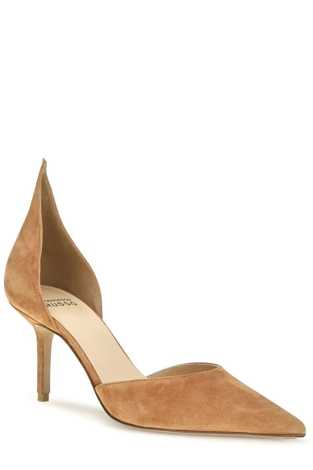 Francesco Russo D'orsay Flame Heeled Pumps