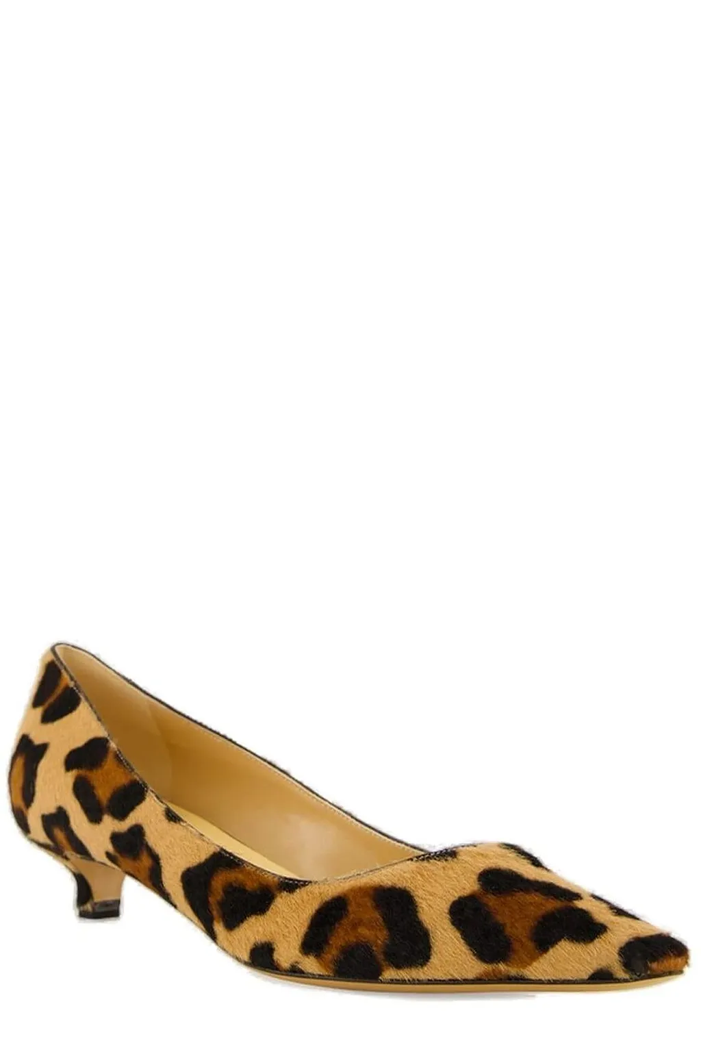 Francesco Russo Leopard Printed Pumps