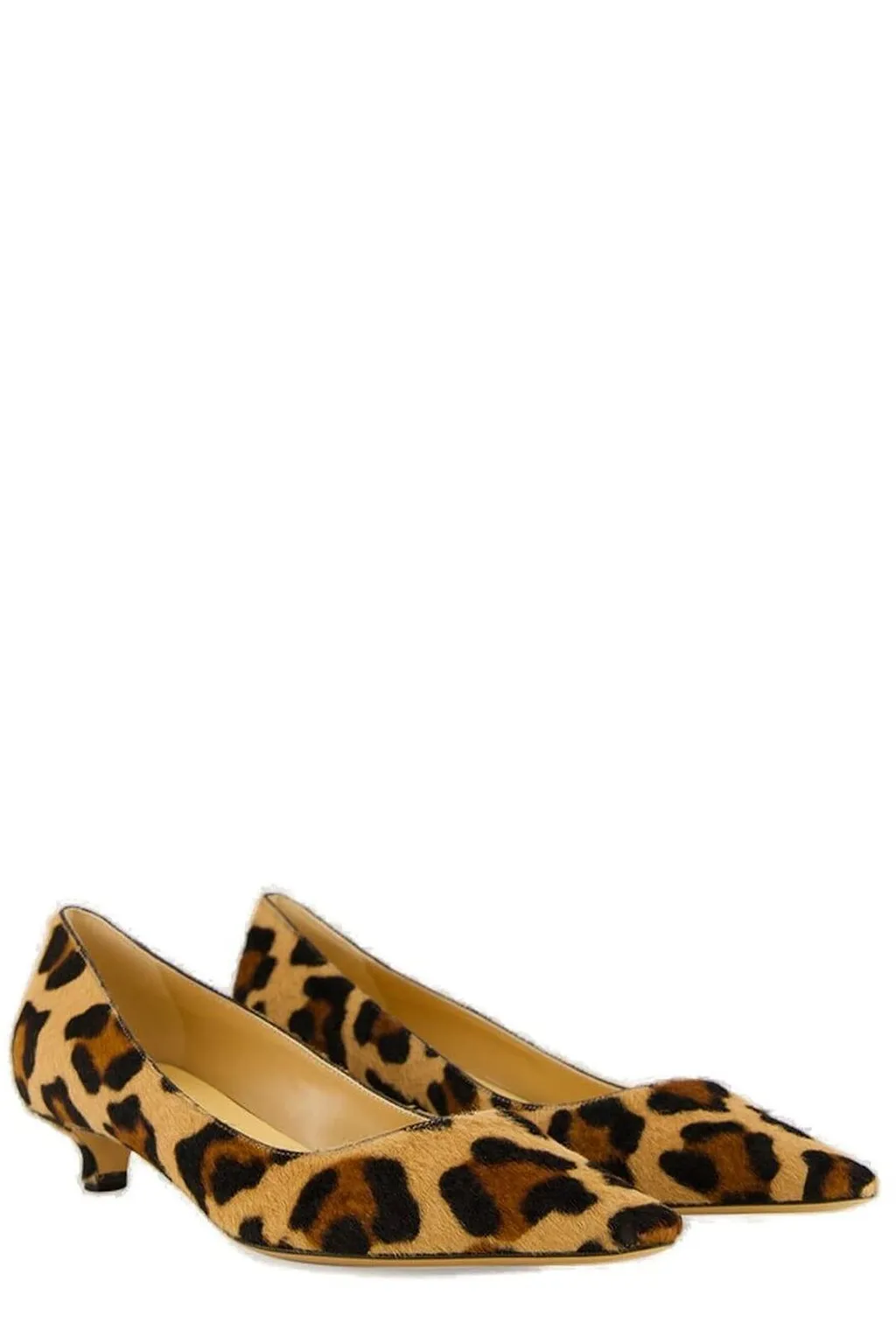 Francesco Russo Leopard Printed Pumps