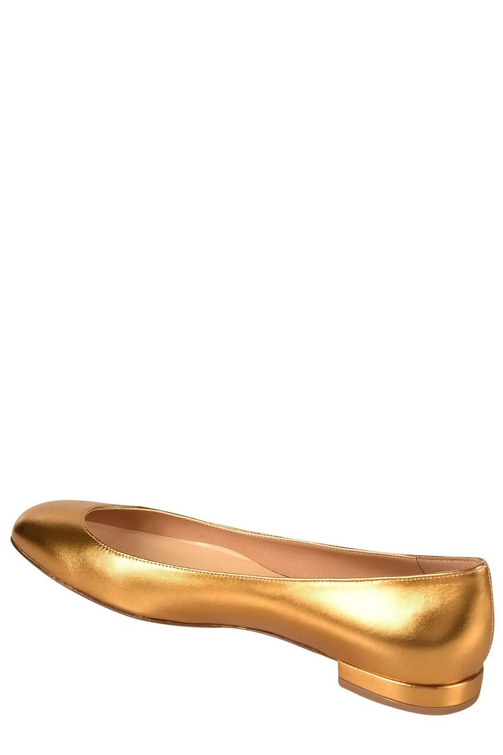 Francesco Russo Metallic Ballerina Shoes