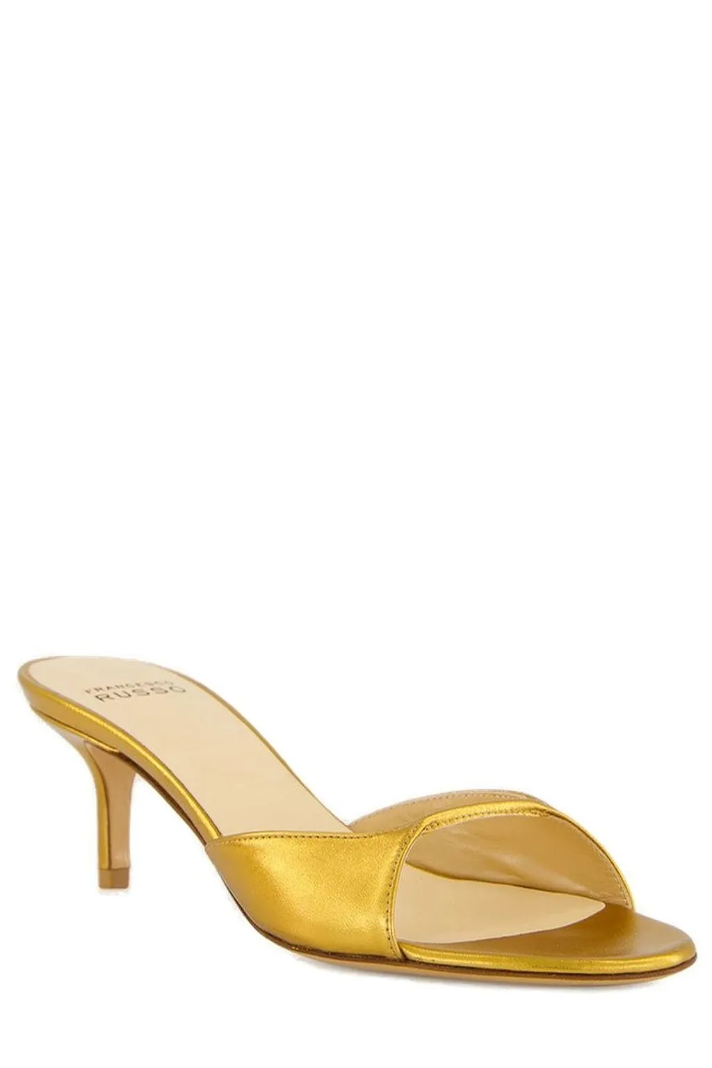 Francesco Russo Open-Toe Slip-On Mules