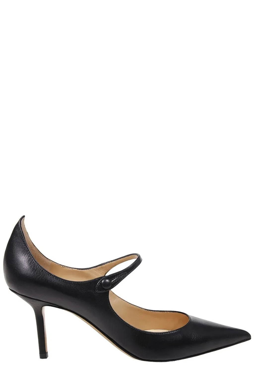 Francesco Russo Pointed Toe Mary Jane Pumps