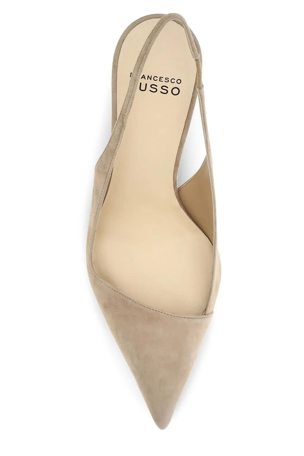 Francesco Russo Suede Slingback Heeled Pumps