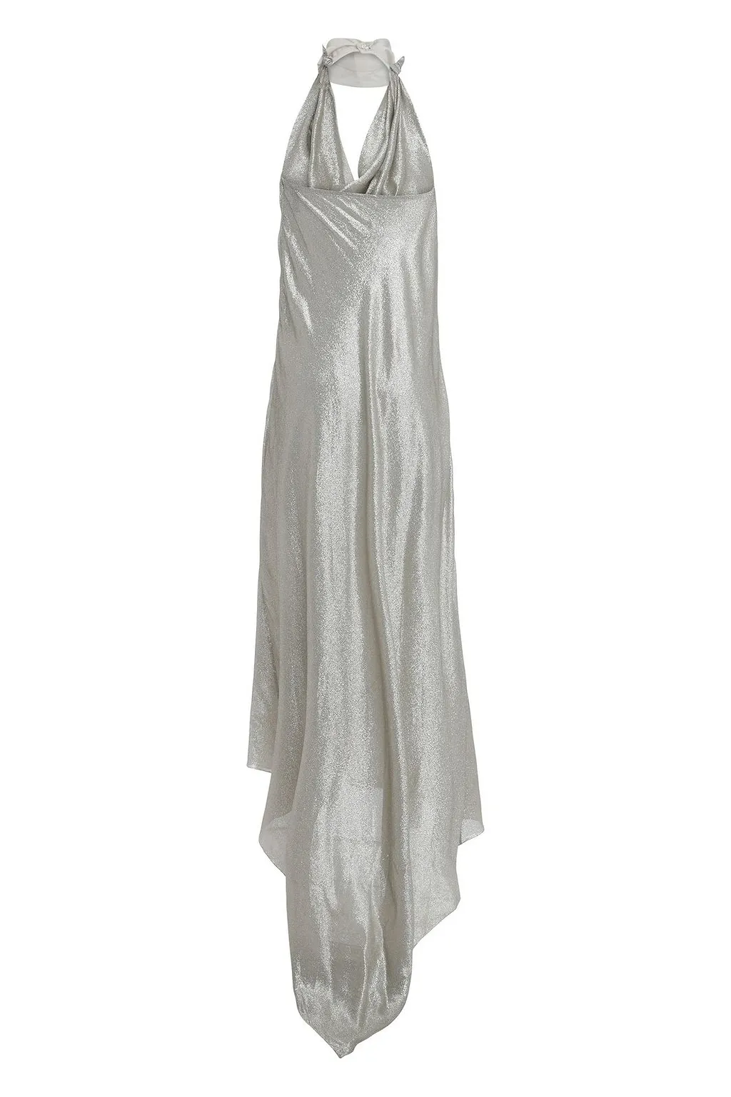 Draped Halterneck Long Dress