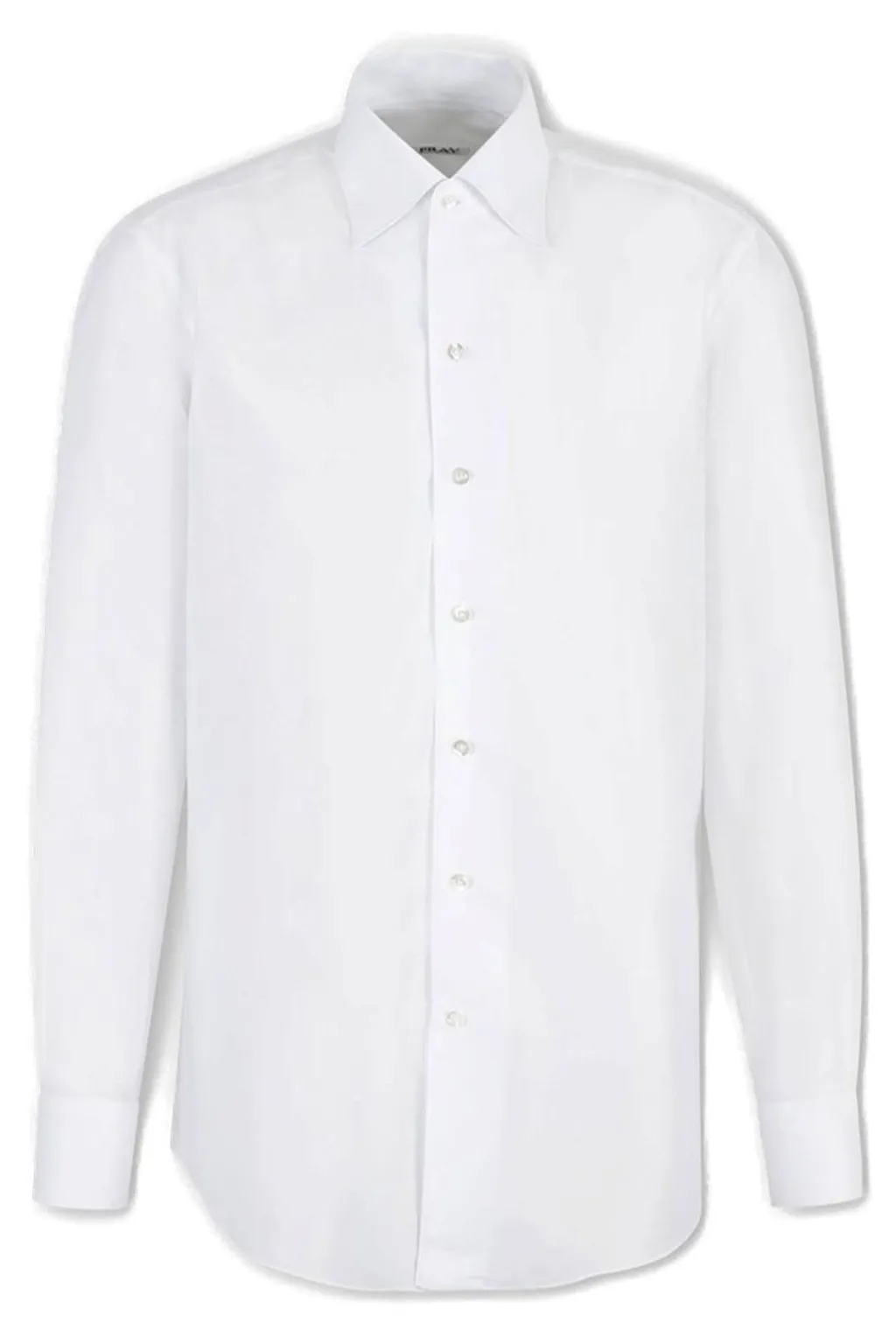 Fray Button-Up Long-Sleeved Shirt