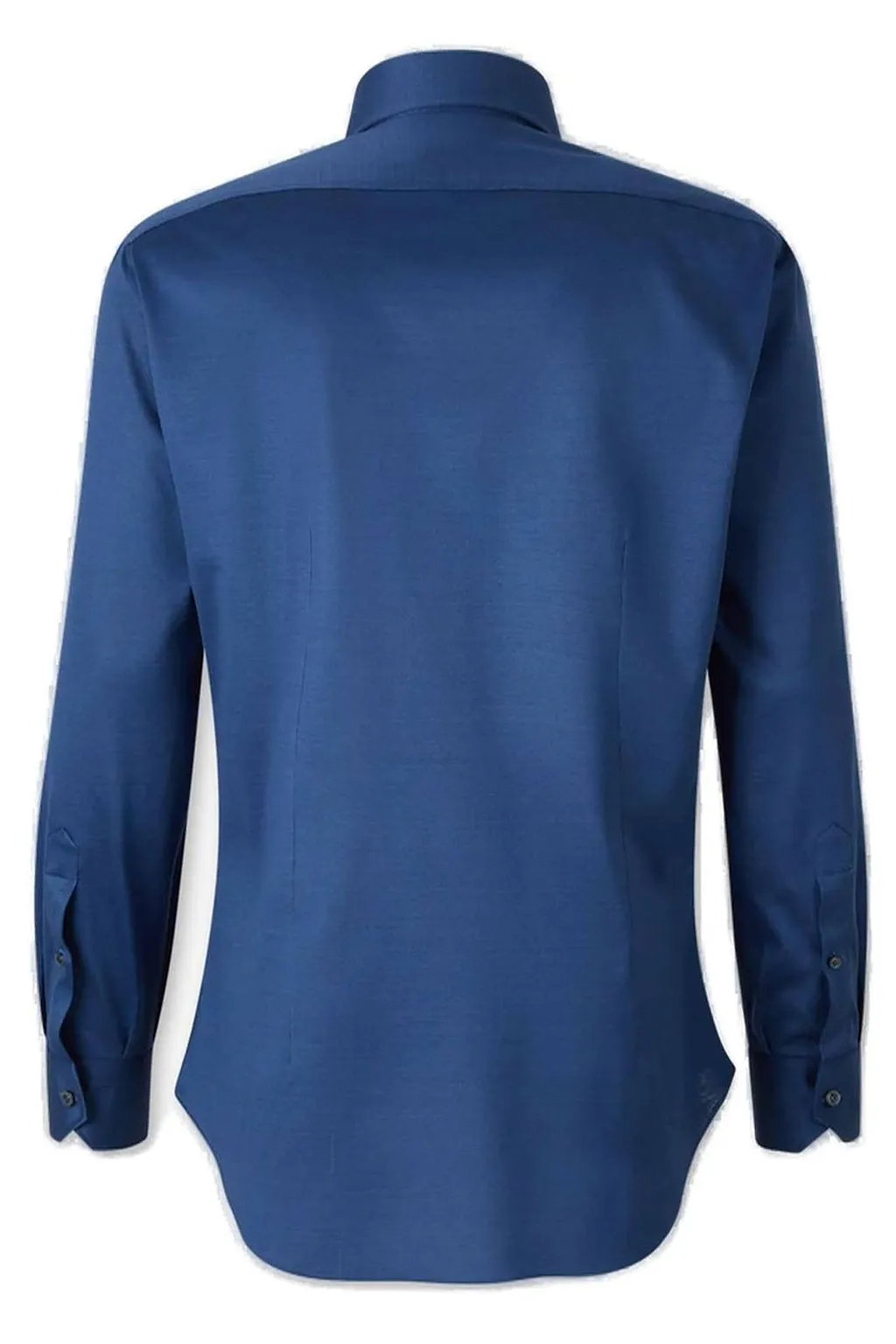 Fray Button-Up Long-Sleeved Shirt