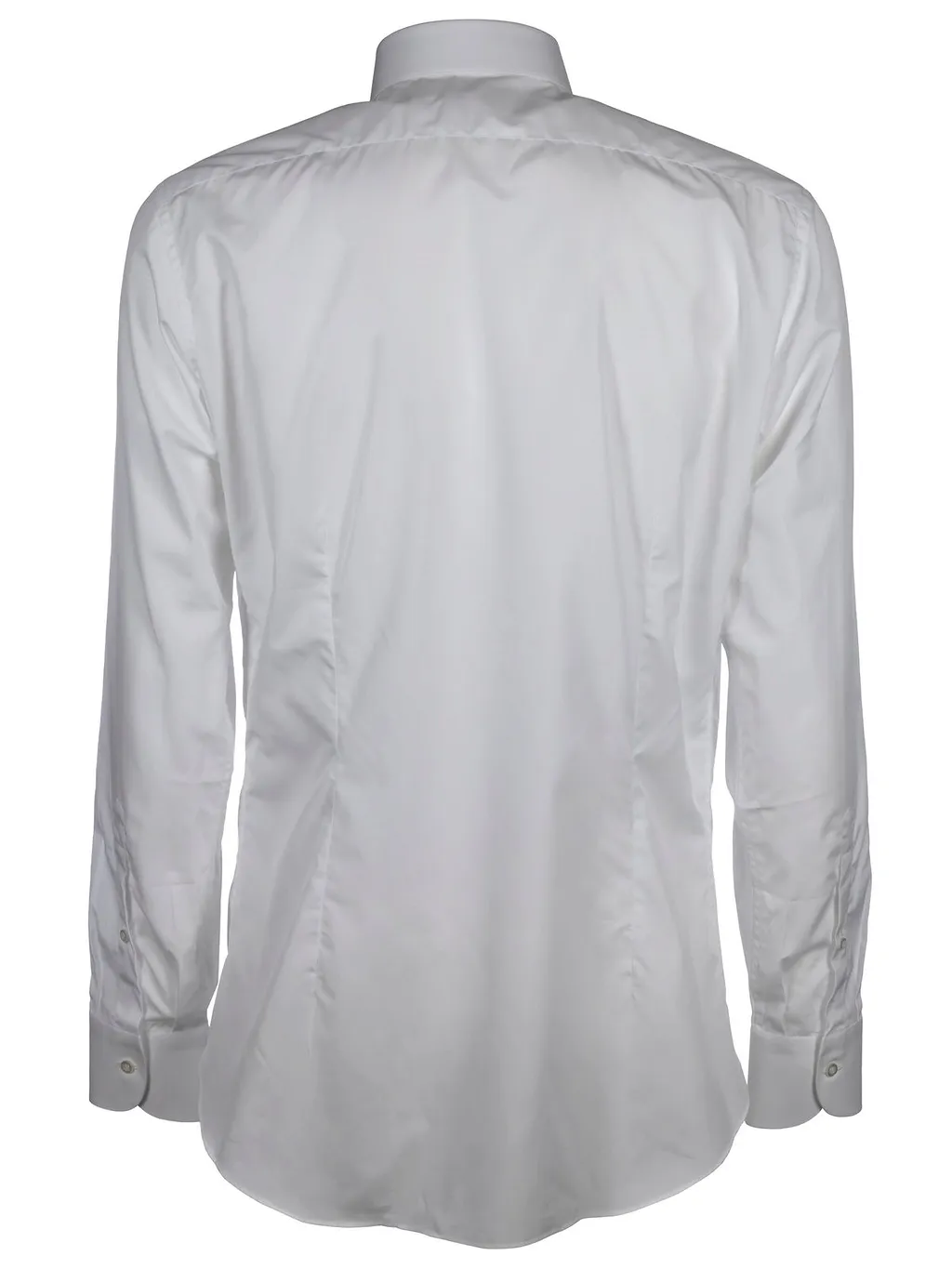 Fray Button-Up Long-Sleeved Shirt