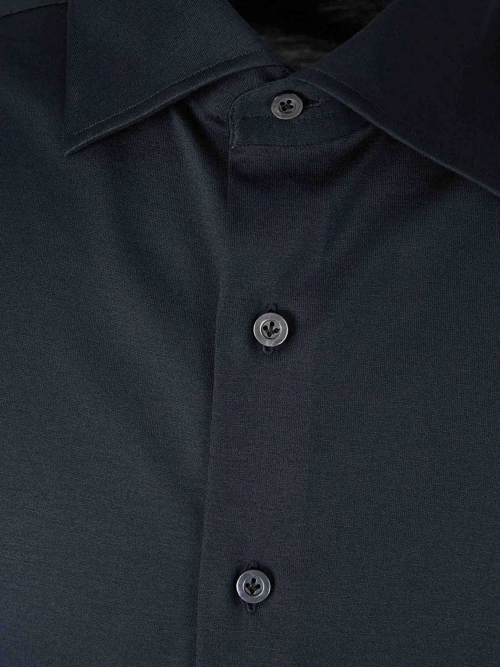 Fray Button-Up Long-Sleeved Shirt