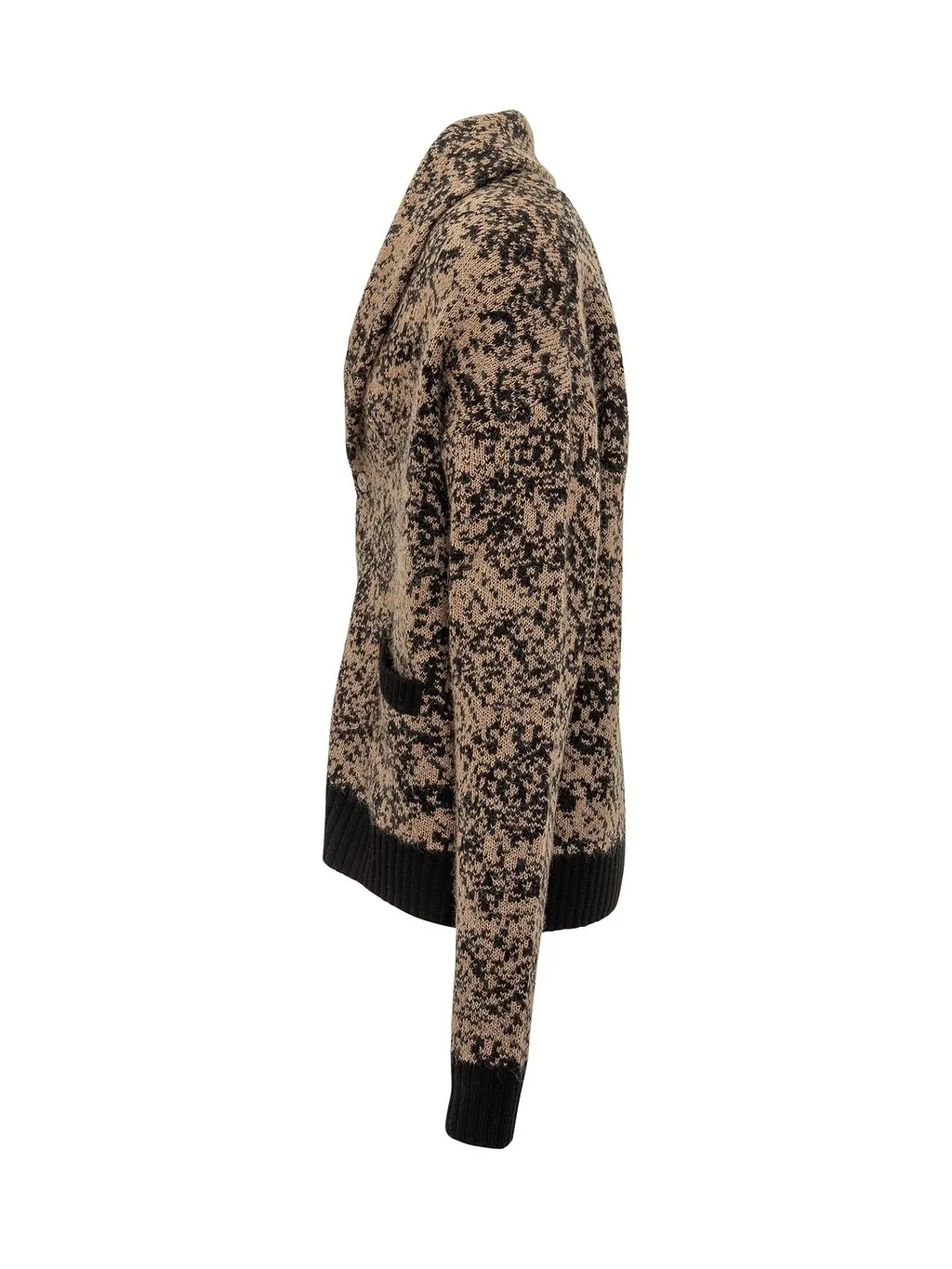 Gabriele Pasini Textured Shawl Collar Cardigan