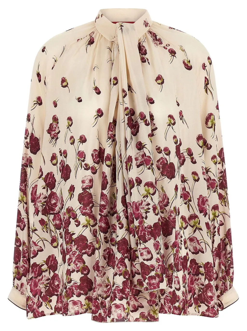LavalliÈRe Floral Blouse