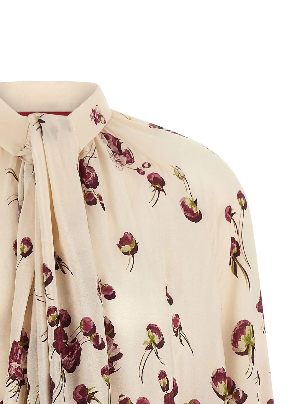 LavalliÈRe Floral Blouse