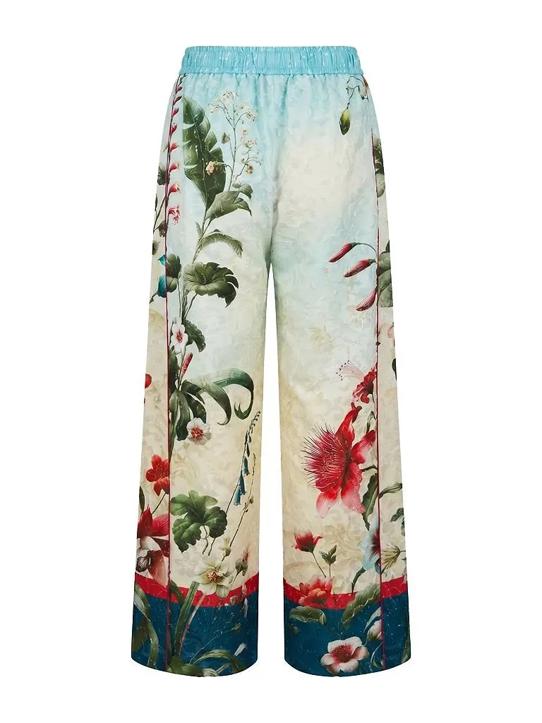Pattern-Printed Pajama Pants