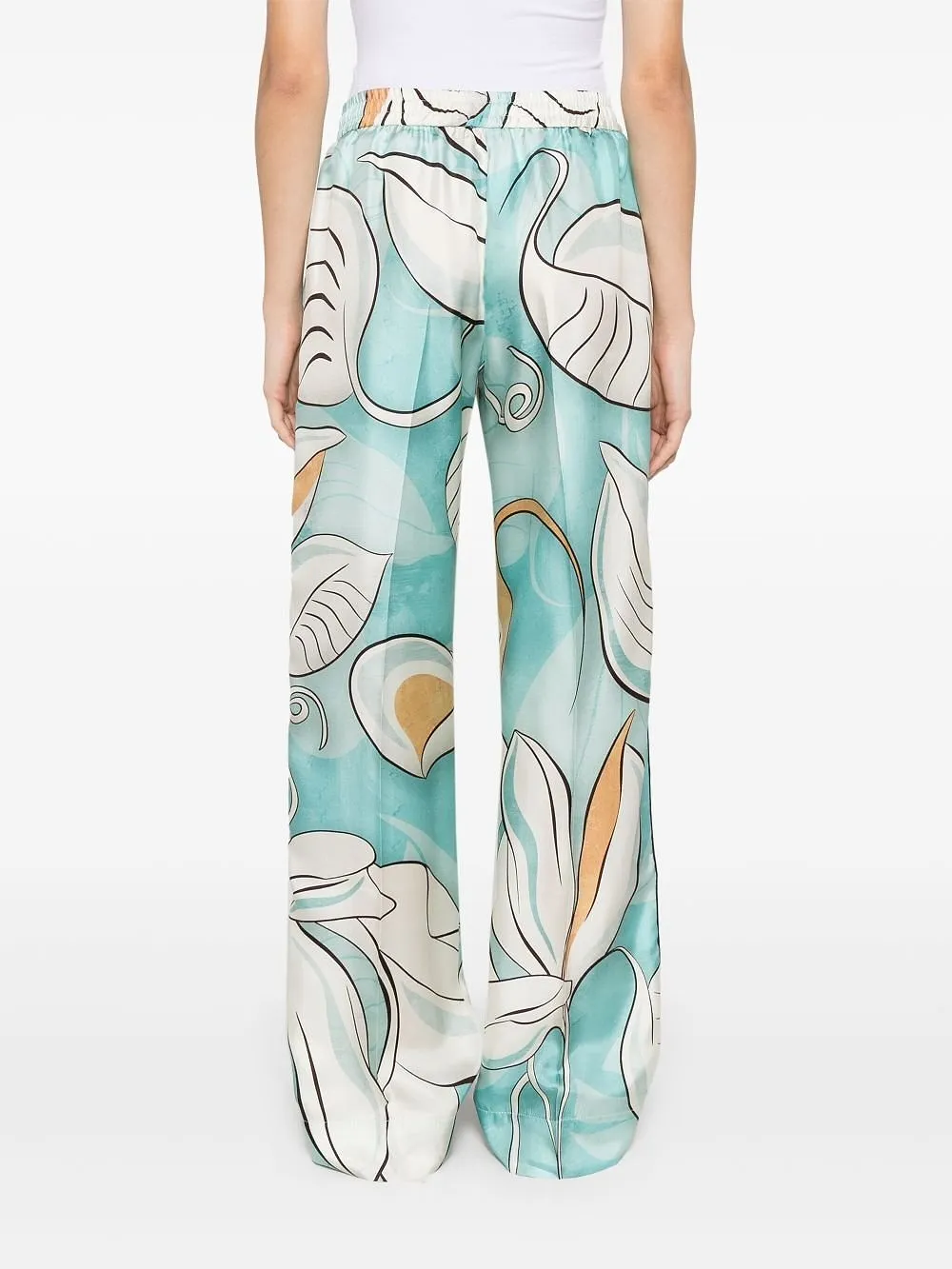 Printed Wide Leg Pants