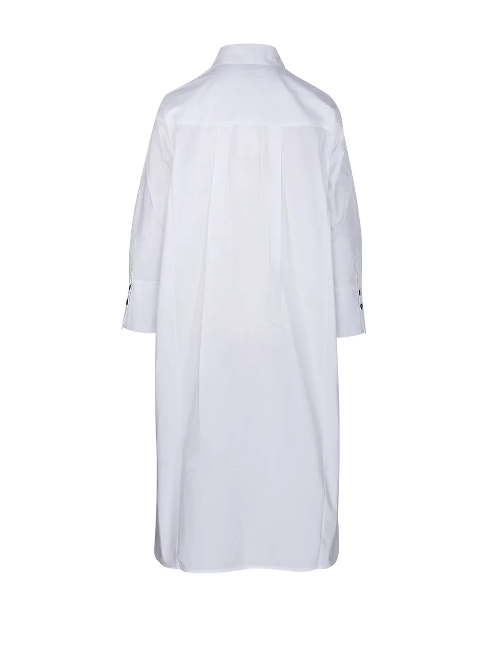 Ganni Poplin Oversized Midi Shirt Dress