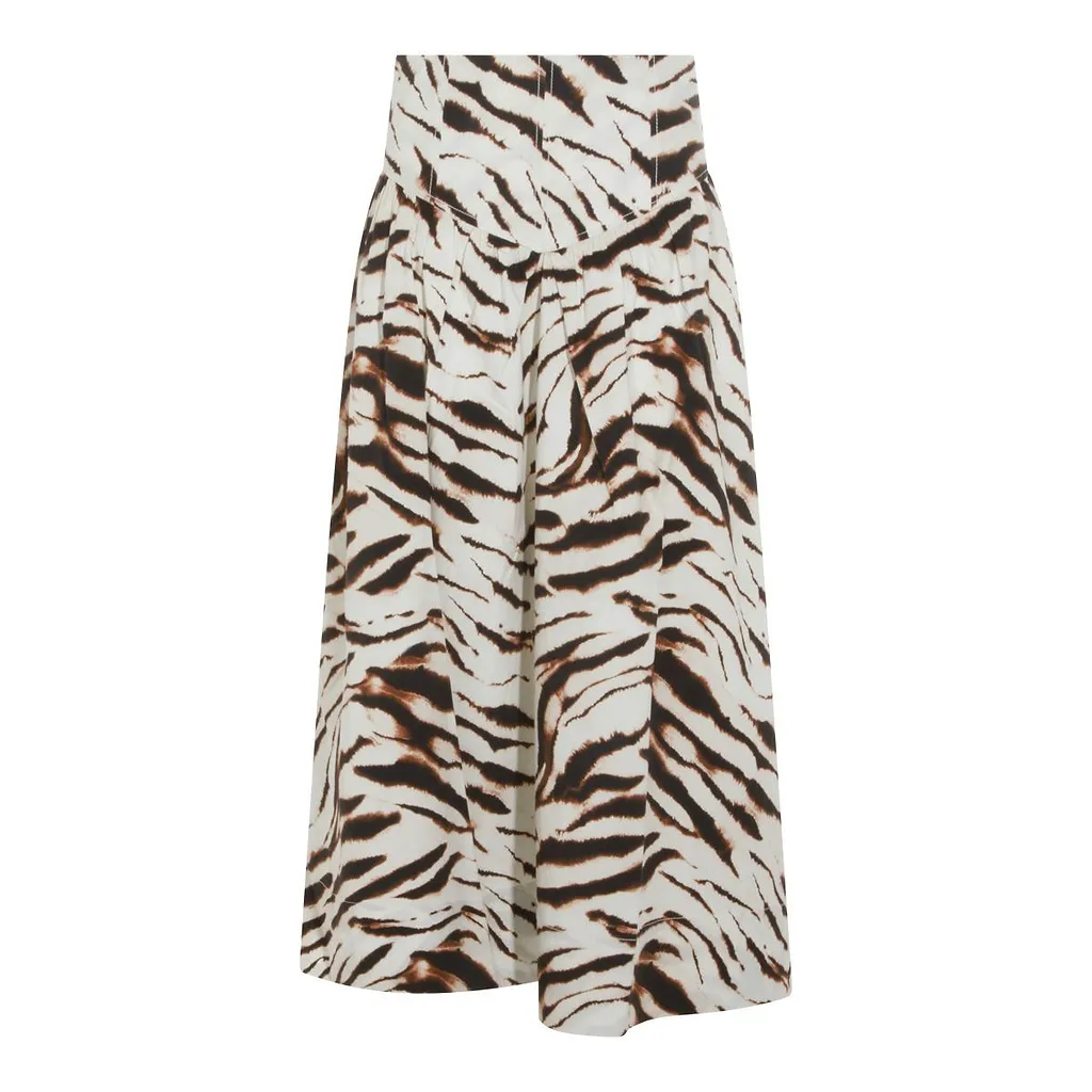 Ganni Printed Midi Skirt