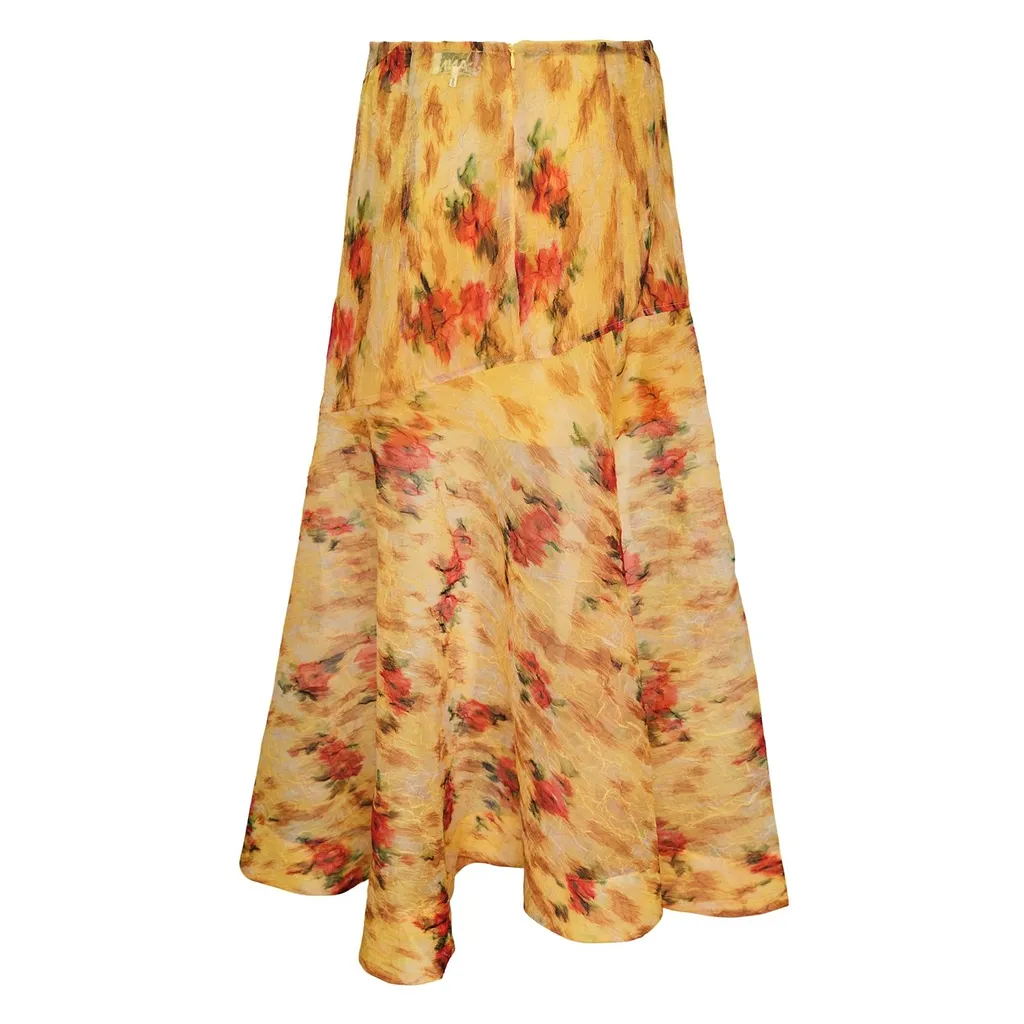 Ganni Printed Shibori Skirt