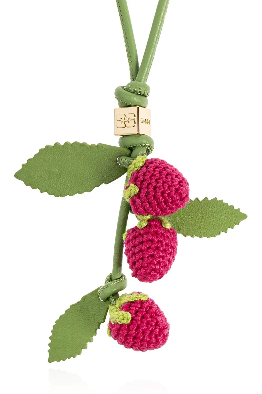 Ganni Raspberry Bag Charm