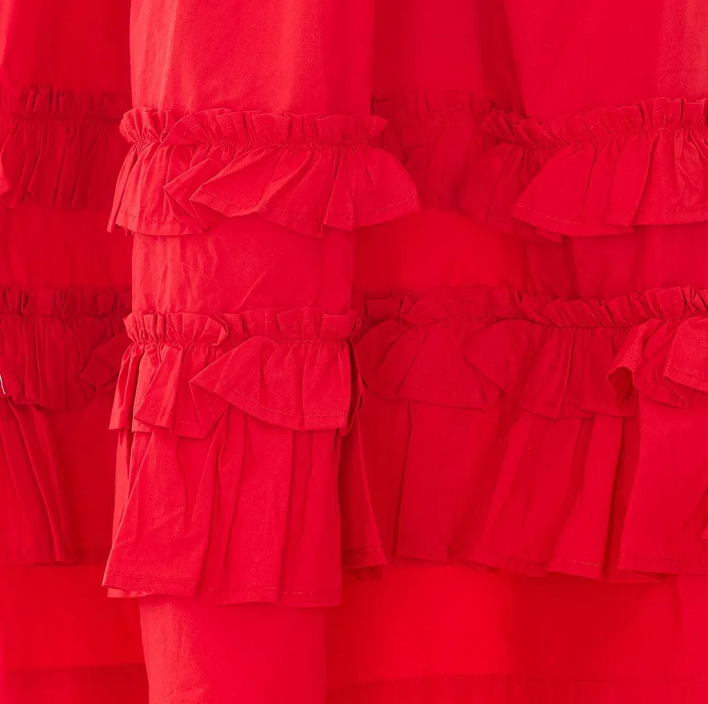 Ganni Ruffled Mini Dress