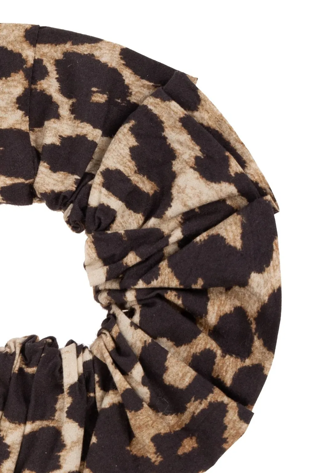 Ganni Animal Print Scrunchie