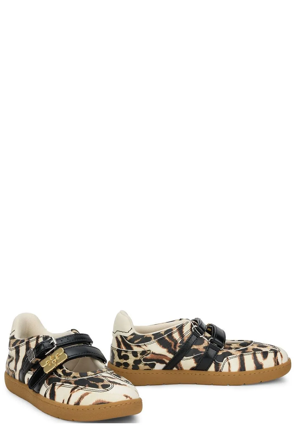 Ganni Sporty Buckle Ballet Flats