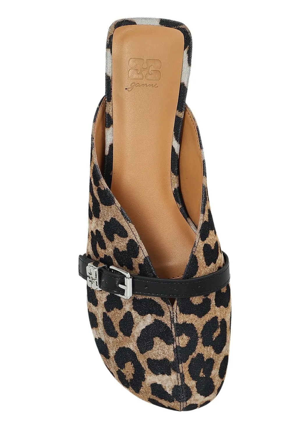 Ganni Buckled Slip-On Mules